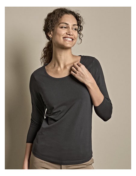 TEE-460-Womens Stretch 3/4 Sleeve Tee 2